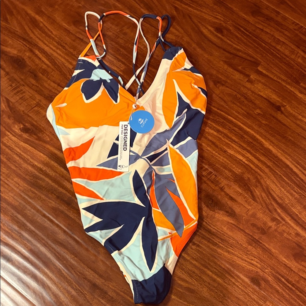 Cupshe Colorful Womens one piece swimsuit medium